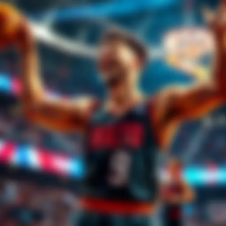 Marcus Smart celebrating after scoring points in a basketball game