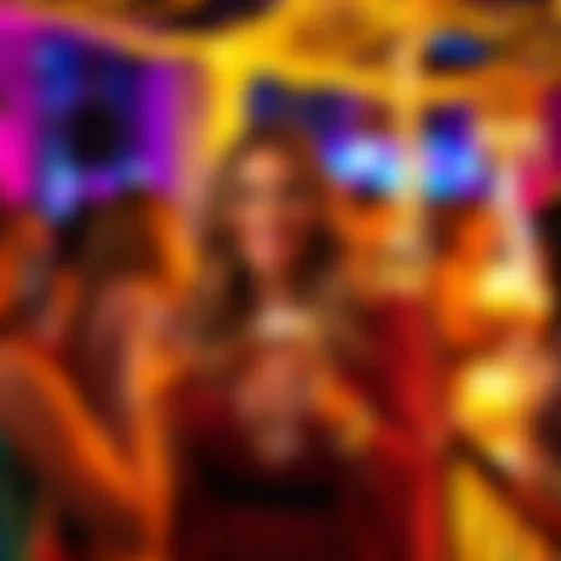 Marina warmly welcoming guests at a festive event, showcasing her charismatic personality.