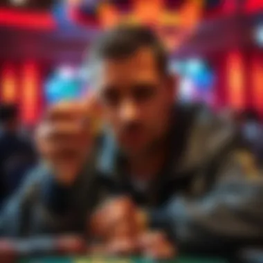 Maurice Hawkins holds his 24th gold ring at the WSOP while looking concerned about his financial situation