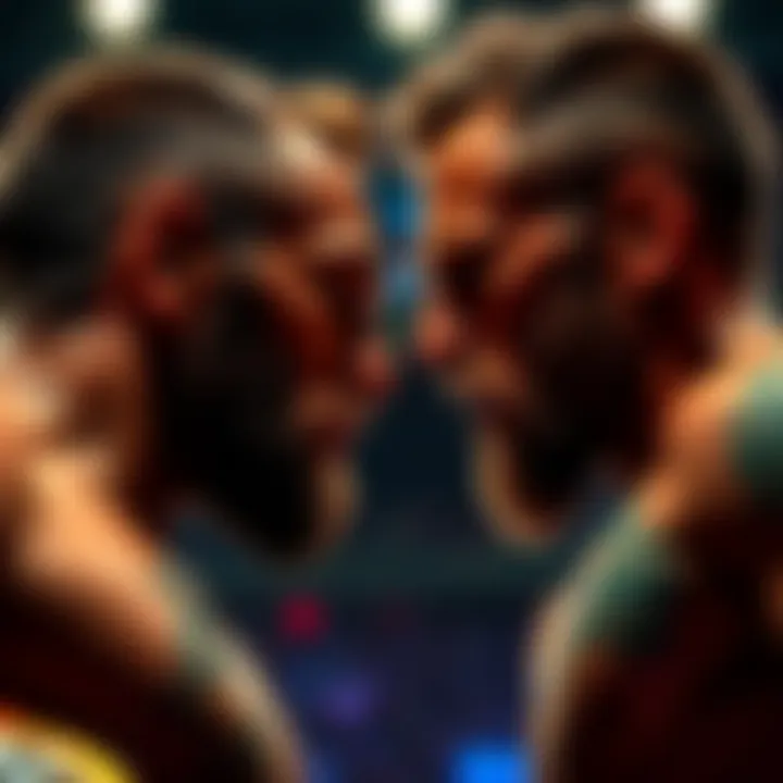 Max and McGregor face each other in a tense stare down before their big fight