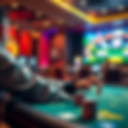 A player at a blackjack table using their rewards points to enhance their game experience