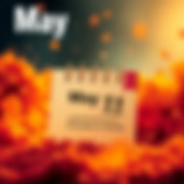 Calendar page showing May 11 highlighted as the preferred launch date, with excitement in the air.