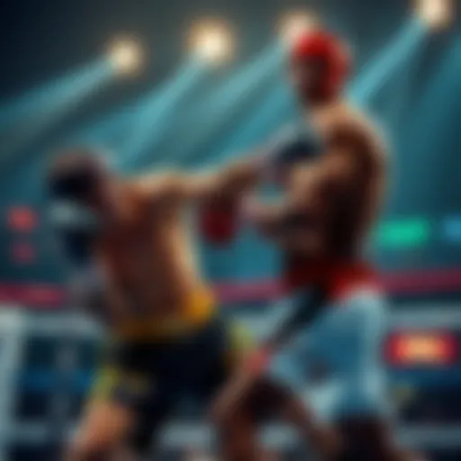 A fighter hits McKinney with a controversial punch during the match, sparking debate among fans and bettors.