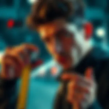 A person measuring distance using a ruler and looking thoughtful about decisions in life.