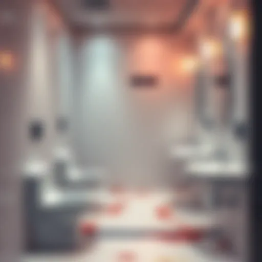 A bathroom stall in MGM National Harbor showing signs of poor hygiene with uncleaned floors and facilities.