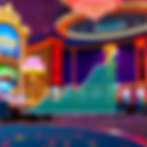 A graphic showing a declining trend in MGM rewards with a casino backdrop