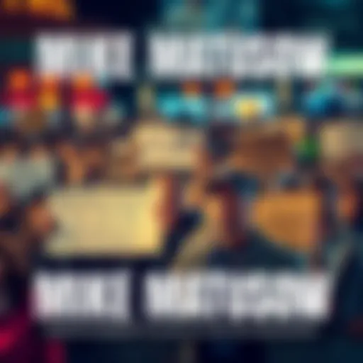 Mike Matusow's Disappearance A concerned crowd of fans looking for Mike Matusow, holding signs expressing their worries about his absence.