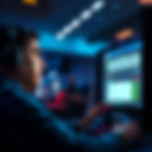 A concerned bettor looking at a computer screen showing a missing bet notification.