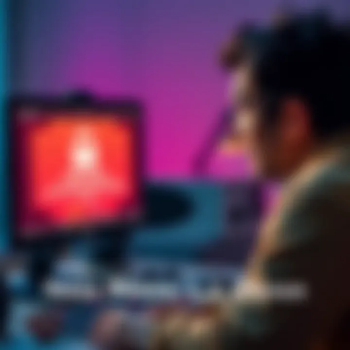 A person looking at their computer screen with a worried expression, showing a message about a missing bonus after a deposit.