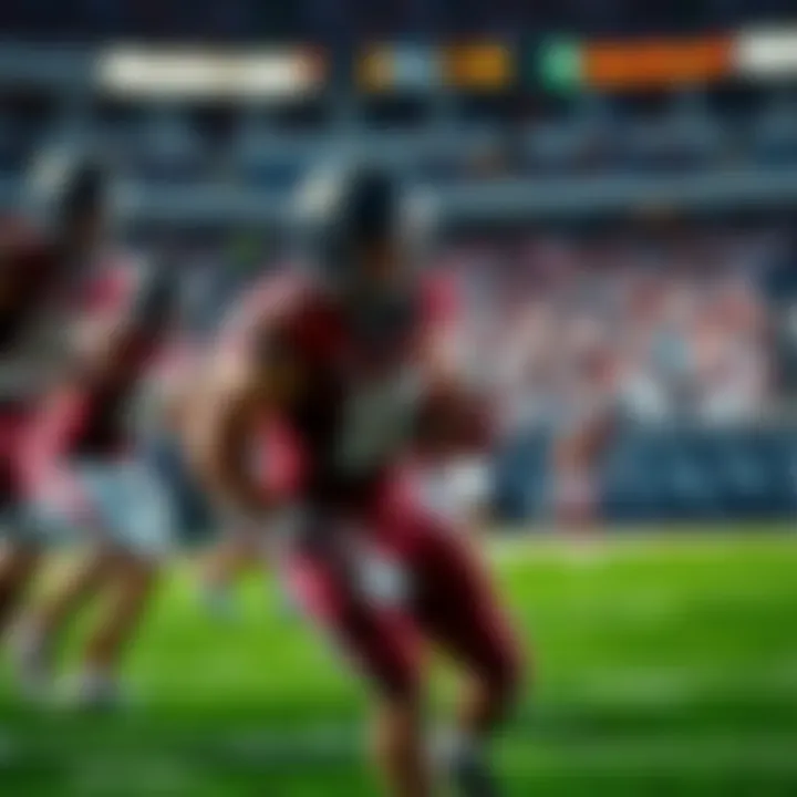 The Missouri State Bears football team during a game, showcasing players in action on the field