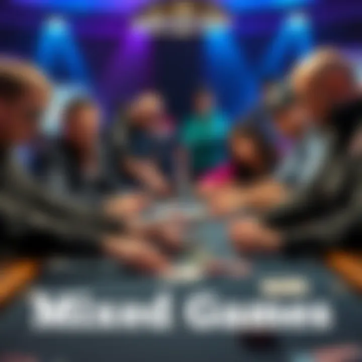 Players at a poker table engaged in mixed games during WSOP 2026, showcasing chips and cards