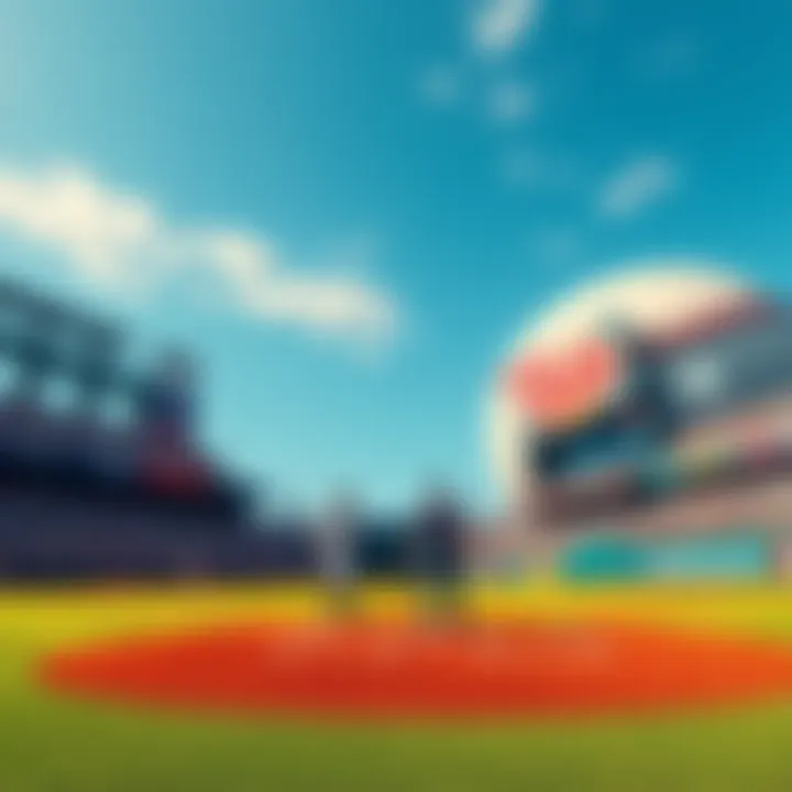 MLB 2026 Season Overview A baseball field with players in action during a game, showcasing excitement of the upcoming MLB 2026 season.
