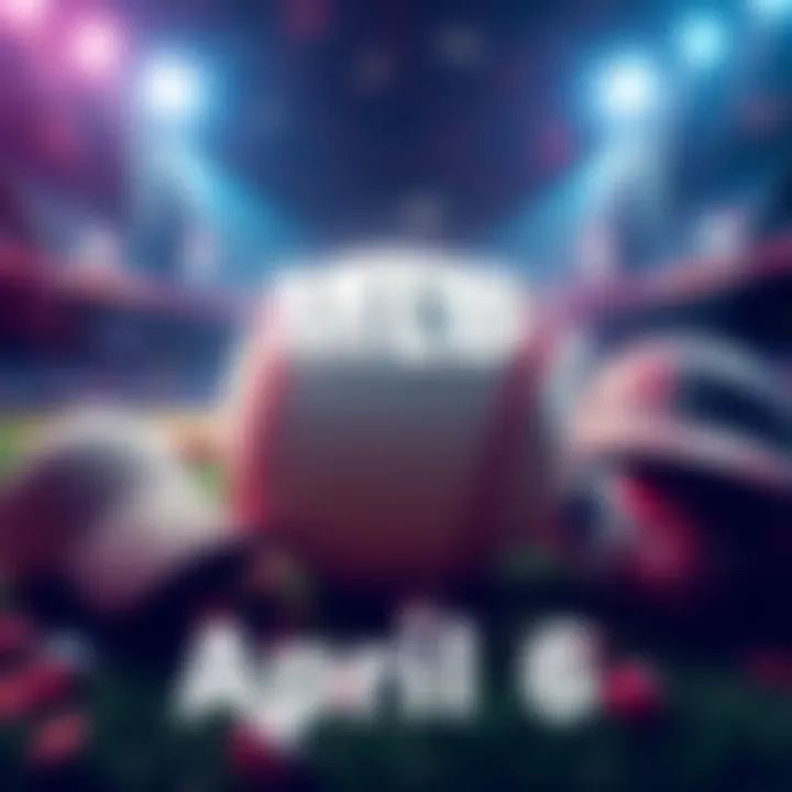 Graphic showing MLB betting odds and picks for April 6, 2026, featuring baseball elements and team logos