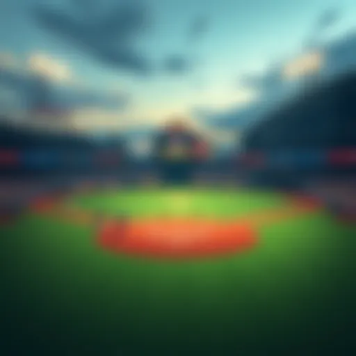 A baseball field with players in action, showcasing a game day atmosphere for MLB betting predictions.