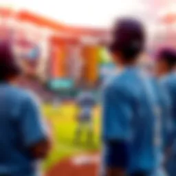 Baseball players preparing for a game, with odds displayed on a digital board.