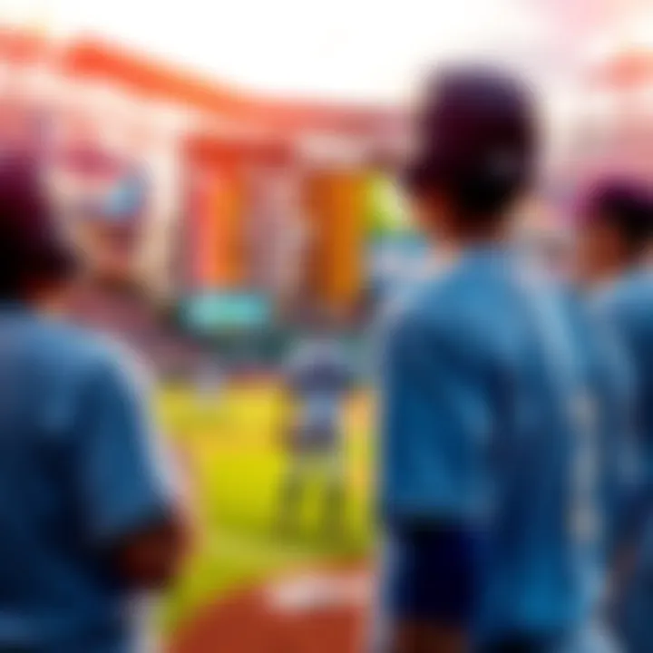 Baseball players preparing for a game, with odds displayed on a digital board.