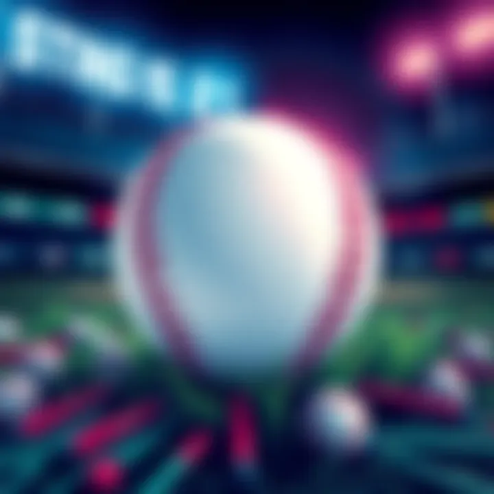 Illustration of baseball with betting odds and statistics for June 21 games