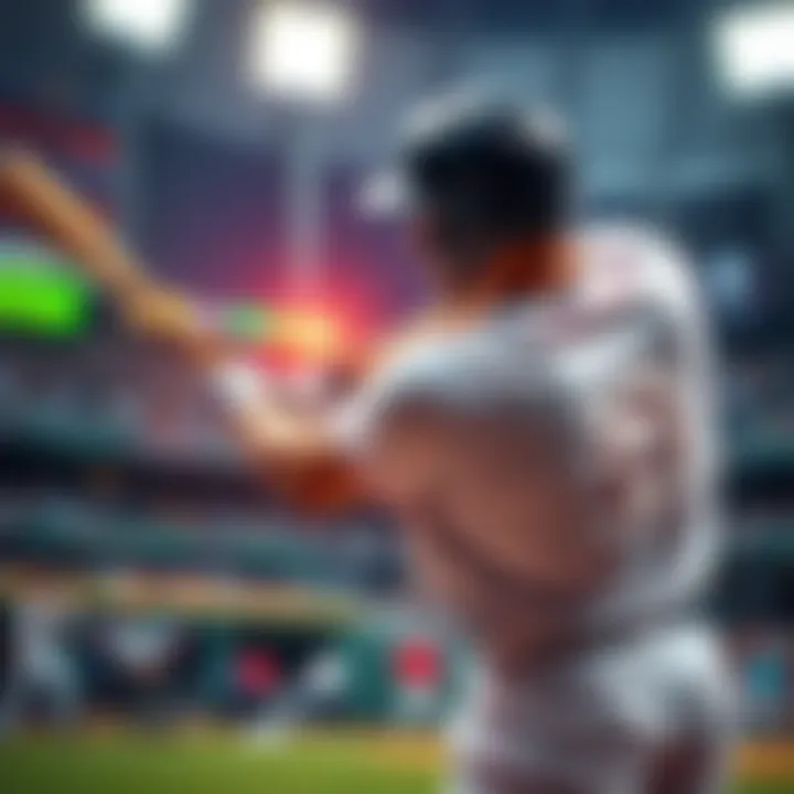A baseball player swinging a bat during a game, with a focus on the action of hitting a home run