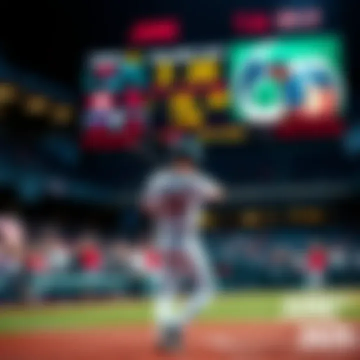 A baseball player stands ready to hit, with a scoreboard in the background showing the date June 20, 2025. Fans in the stands are cheering and holding signs.