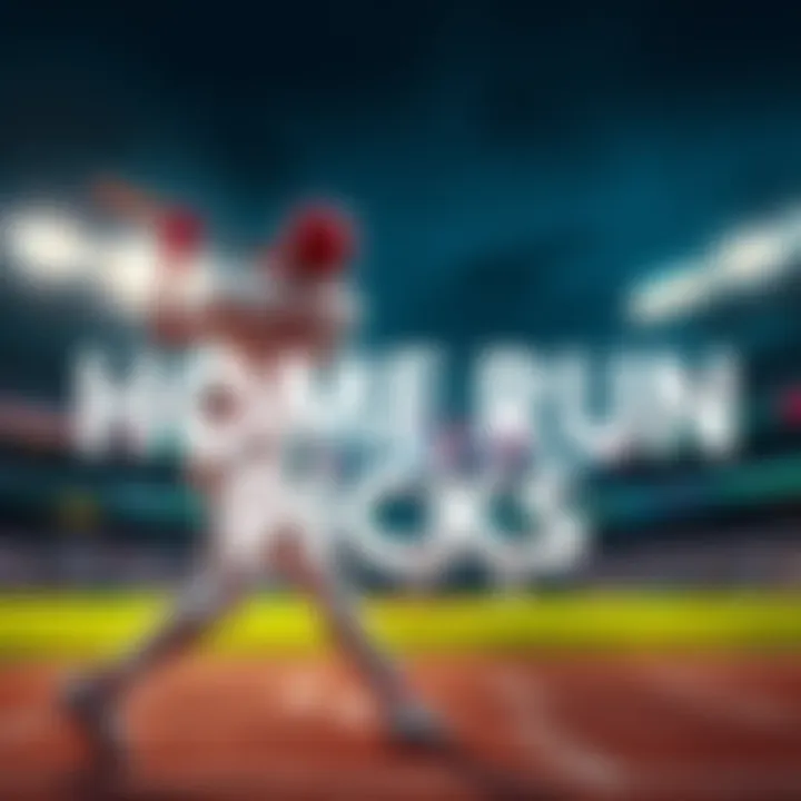 A baseball player swinging a bat during a game, ready to hit a home run, with stadium lights shining brightly in the background.