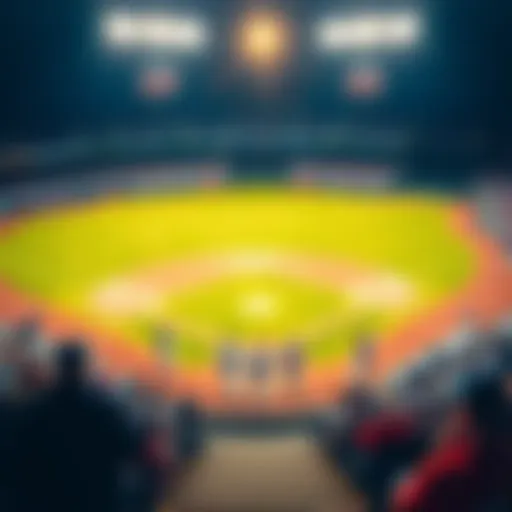 Players warming up on the field during MLB Spring Training with fans in the stands