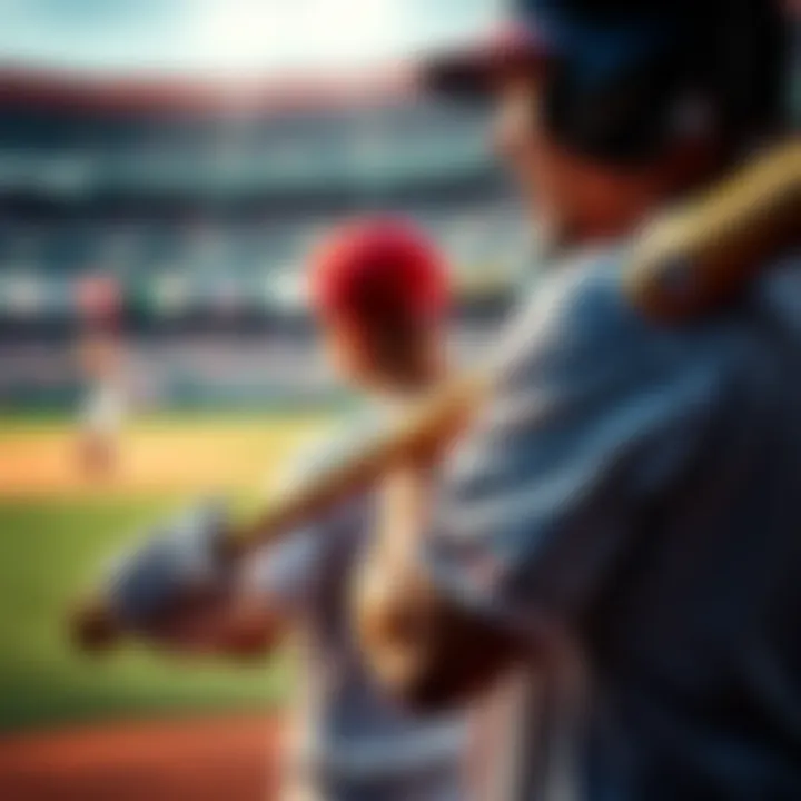 Person enjoying MLB with two hands A player engaged in a baseball game using two hands to hold the bat, smiling and showing enthusiasm