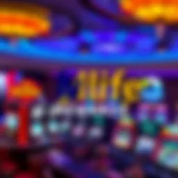 Logo of Mlife Rewards program on a bright casino background