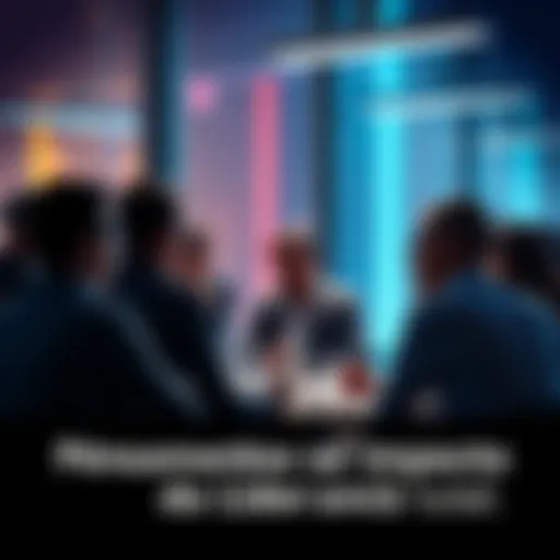 People engaging in a discussion about modern leadership and its societal impact.