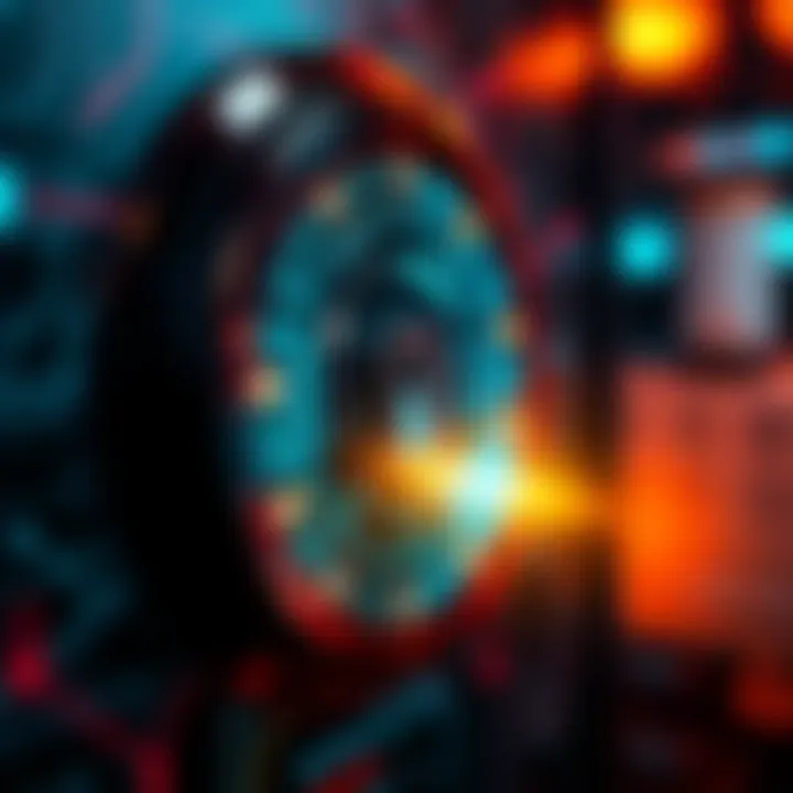 A close-up view of a high-tech lock with digital features and a keypad, illustrating advancements in security technology.