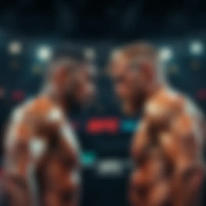 Renato Moicano and Chris Duncan preparing to fight in the UFC octagon