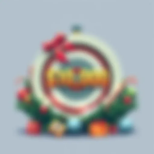 A festive illustration showing a target of $10,000 with Christmas decorations around it, symbolizing the financial challenge before the holiday season.