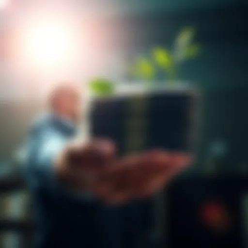 A person holding a growing stack of money with a bright background, symbolizing financial opportunities in March.