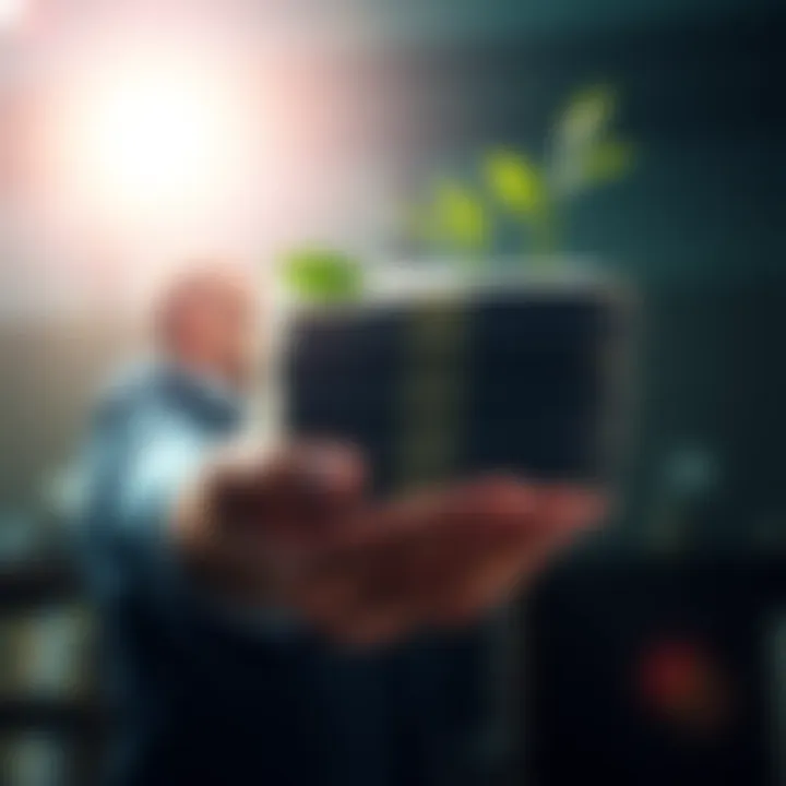 A person holding a growing stack of money with a bright background, symbolizing financial opportunities in March.