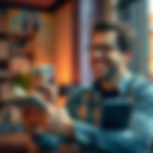 A person counting cash with a notepad and calculator, looking satisfied and planning finances.