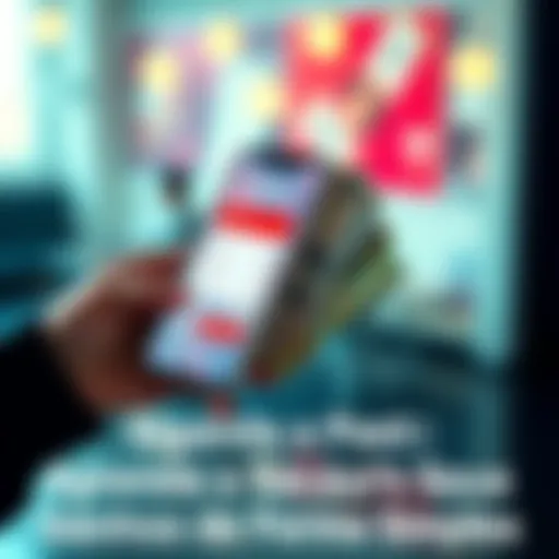 A person holding cash with a mobile phone showing a banking app on the screen