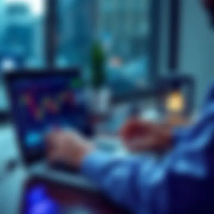 A person analyzing financial graphs and charts on a laptop, representing the Moneyline strategy in personal finance
