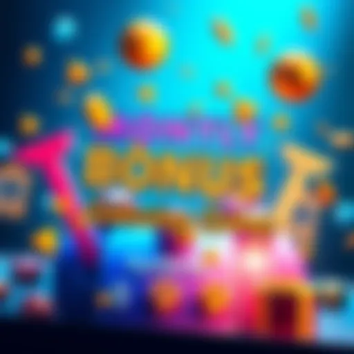 A colorful representation of a lottery-style game with bonus symbols and prizes, inviting participants to guess and win rewards.