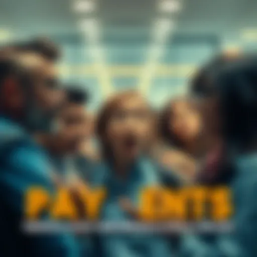 People looking shocked while reviewing small payments from large bets