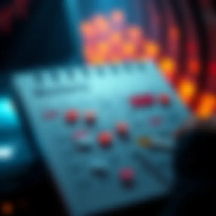 A calendar page showing marked dates for upcoming monthly releases, highlighting excitement and anticipation among people.