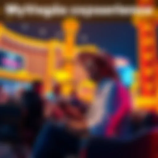 A traveler enjoying the benefits of MyVegas redemptions with hotel stay, meals, and entertainment in Las Vegas