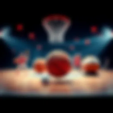 NBA, WNBA, and NHL Lottery Analysis Basketball and hockey icons with a lottery theme representing NBA, WNBA, and NHL draft picks analysis