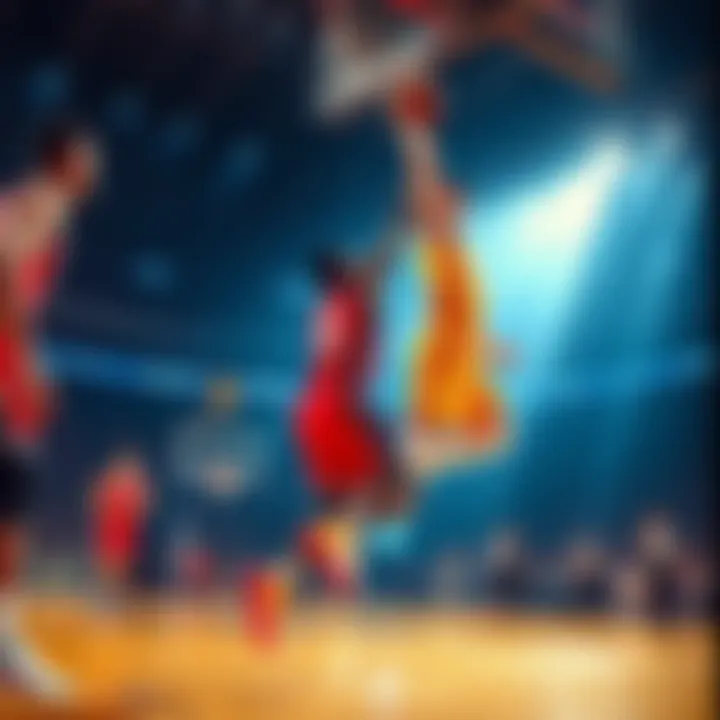 NBA players competing in the Three Point Contest and Slam Dunk Contest during All-Star Saturday