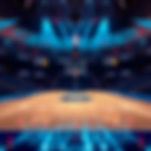 Basketball court with betting odds displayed, highlighting NBA games, March 5, 2026