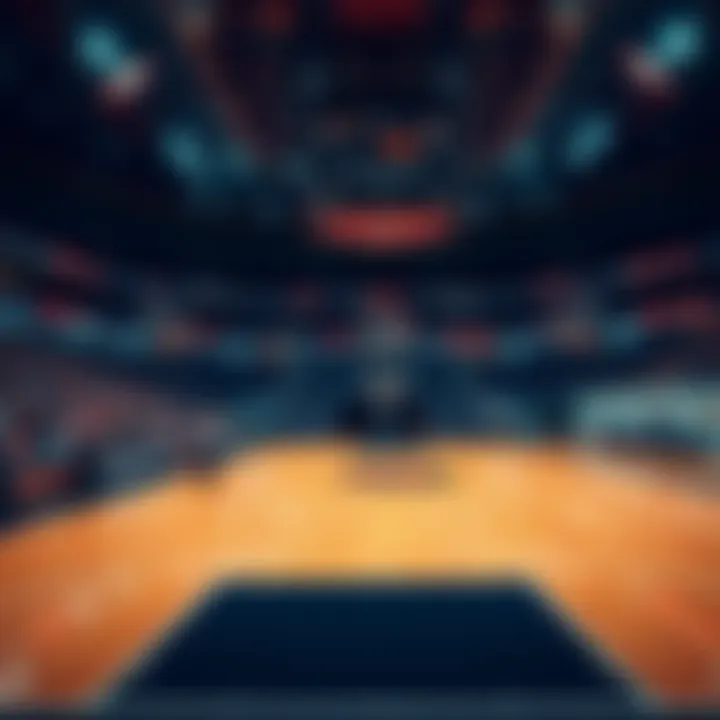 NBA Betting Odds Basketball court with betting odds displayed for NBA games on October 25, 2026