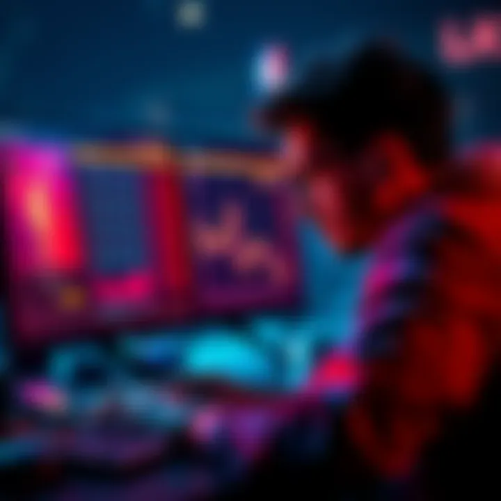 A person analyzing NBA game stats and making betting predictions