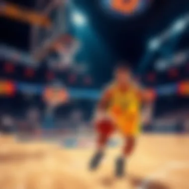 NBA Betting Tips for May 27 Basketball court with player in action, showcasing NBA games for betting tips.