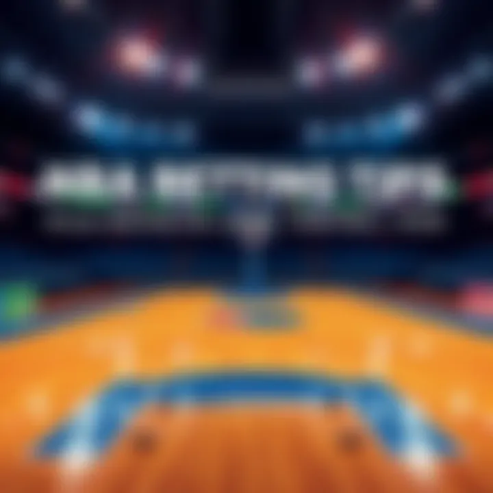 Basketball court with betting odds displayed, highlighting games for May 8, 2026