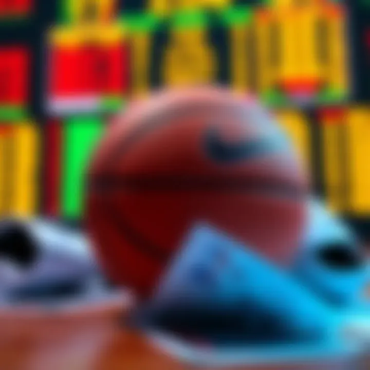A basketball with betting slips and a scoreboard in the background, representing NBA betting tips and odds for February 19, 2026.