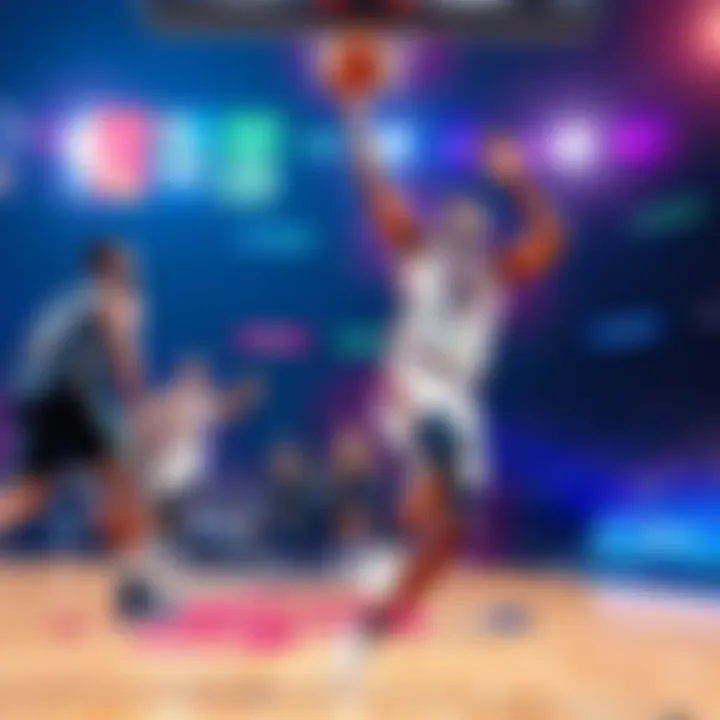 Top players showcasing their skills in a fantasy basketball setting for DraftKings NBA DFS