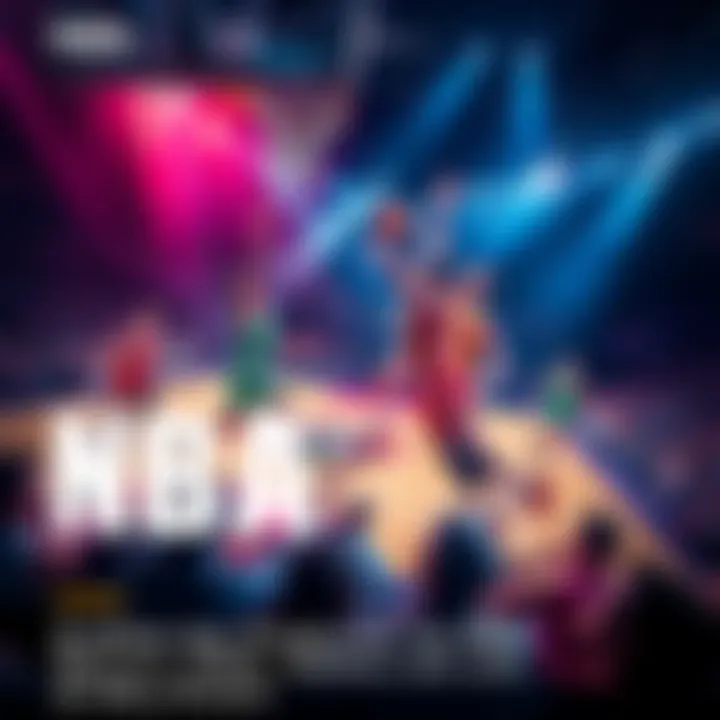 Basketball players in action during a game, showcasing competitive plays and team spirit